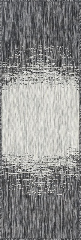 Buell · Abstract Outdoor Rug, charcoal