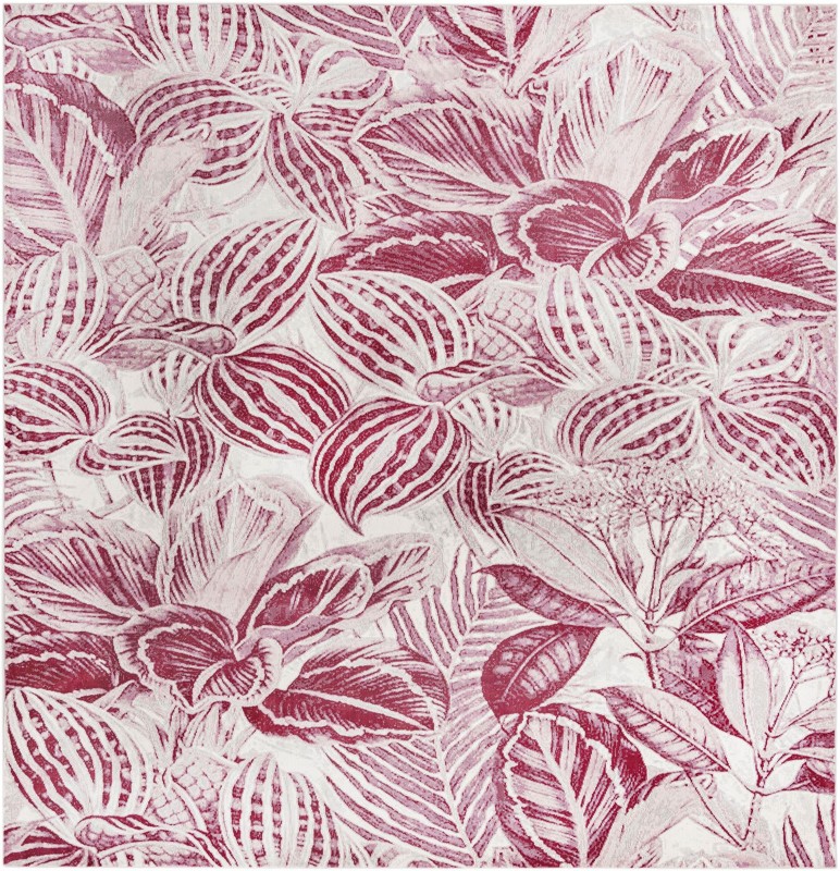 10' x 10' Herrick · Floral / botanical rug, fuschia