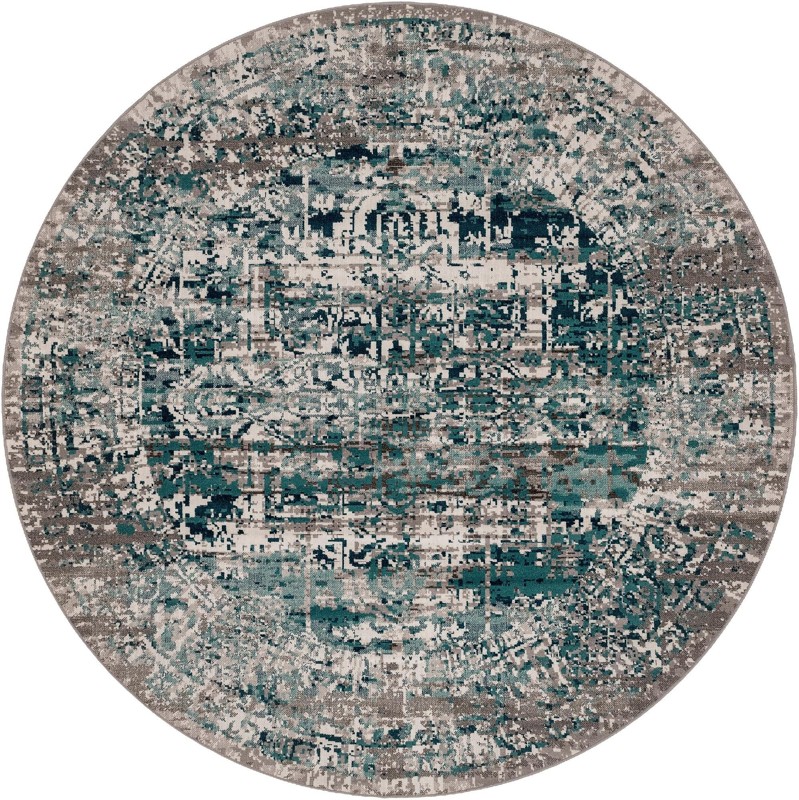 Rush · Medallion rug, blue