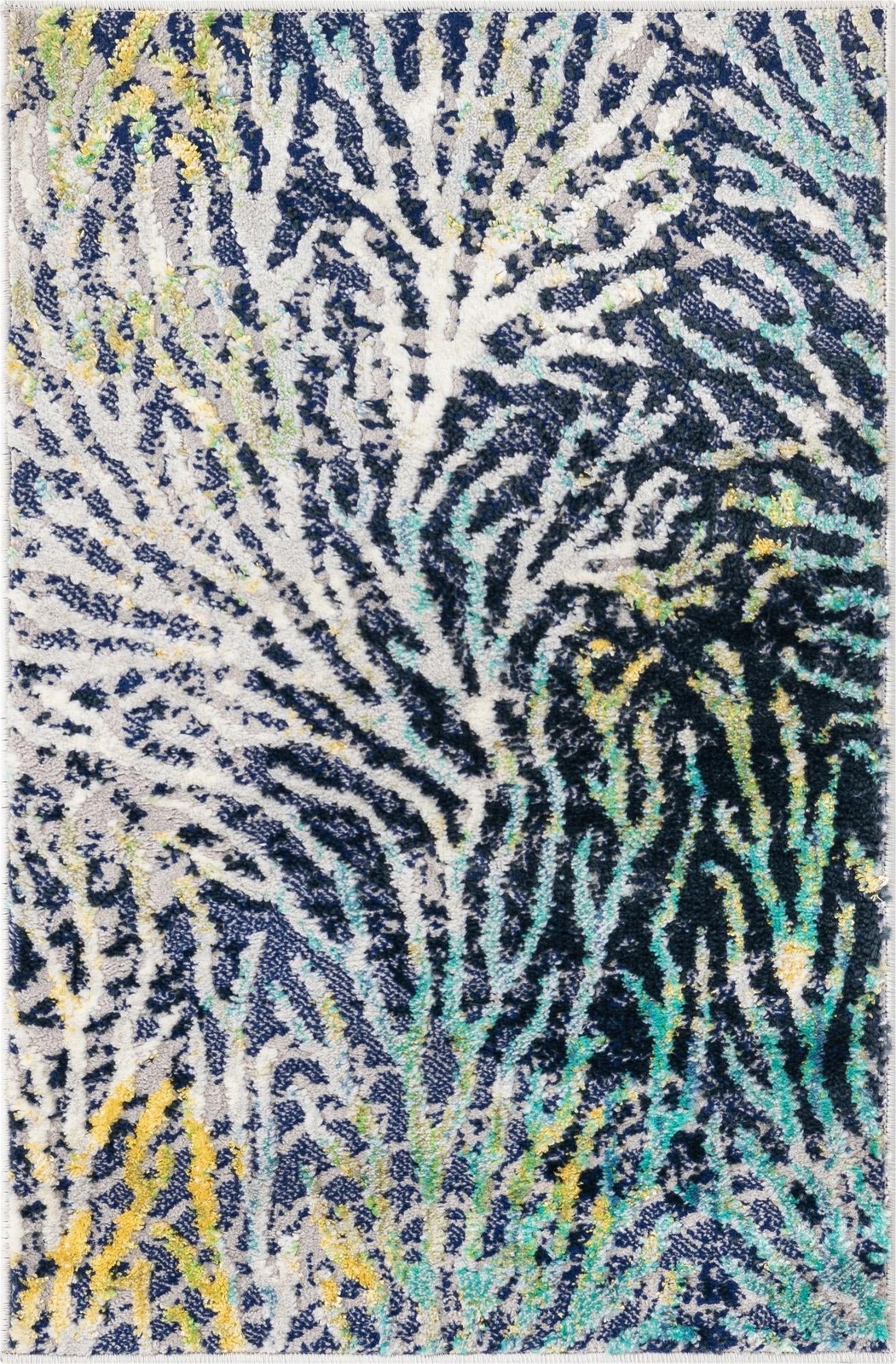 2' x 3' Braemar · Floral / botanical rug, blue