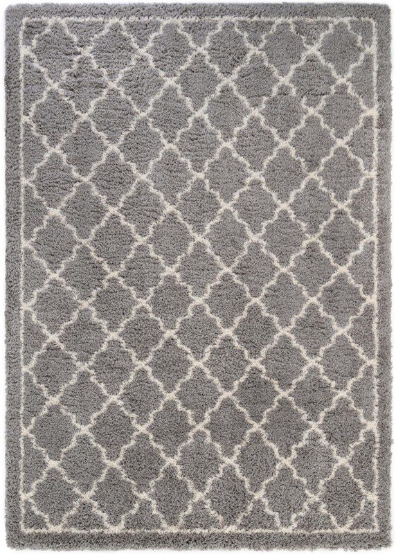 Kemble · Border Shag Rug, ash gray