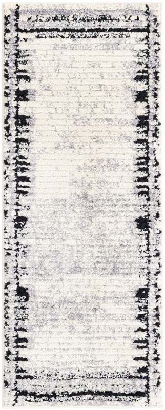 Cardew · Border rug, black and white