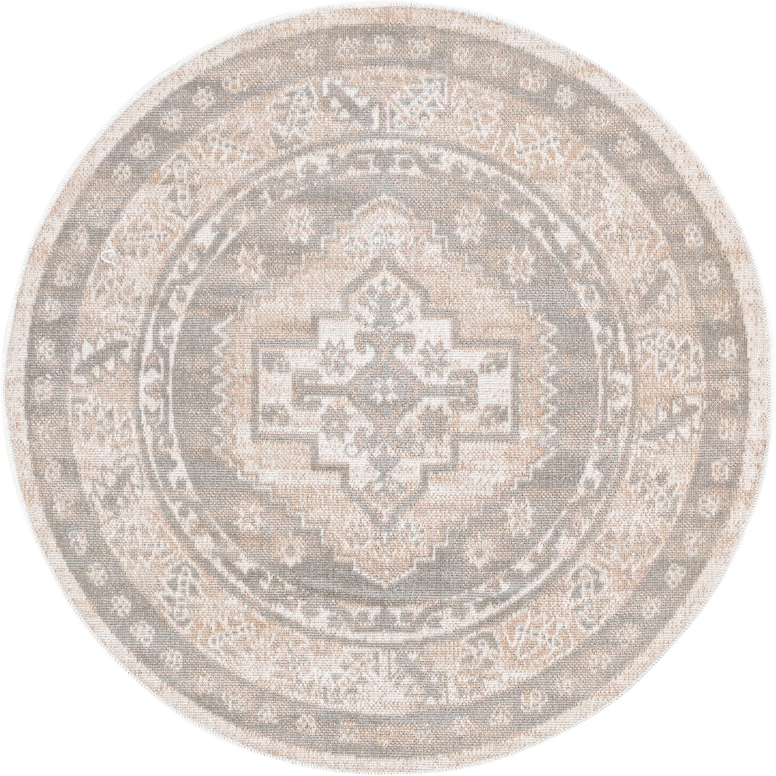 3' 3 x 3' 3 Ligonier · Border rug, mink
