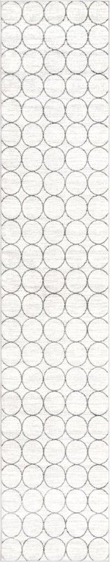 Corvallis · Geometric rug, white