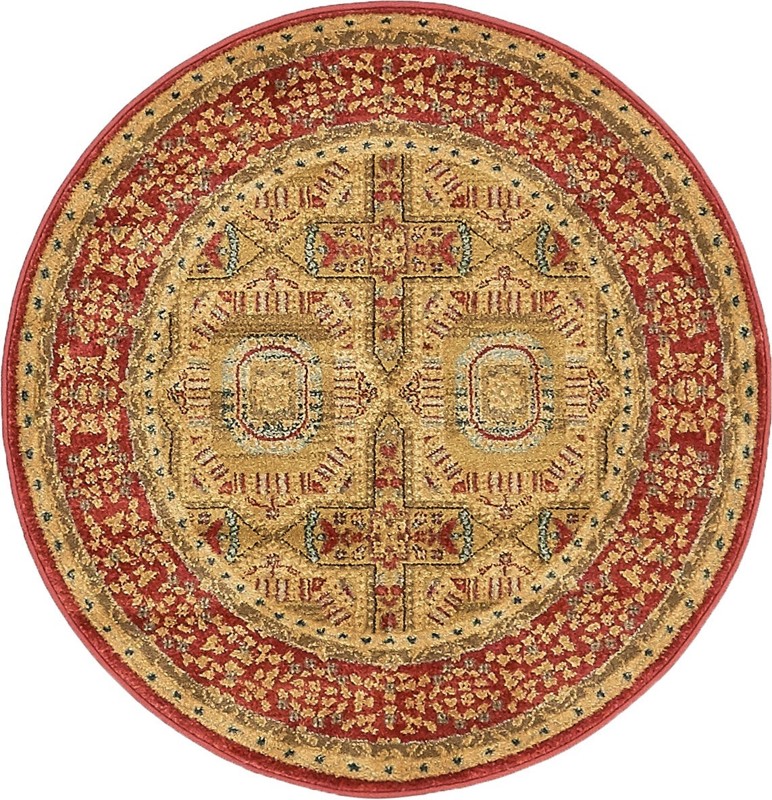 3' 3 x 3' 3 Connell · Border rug