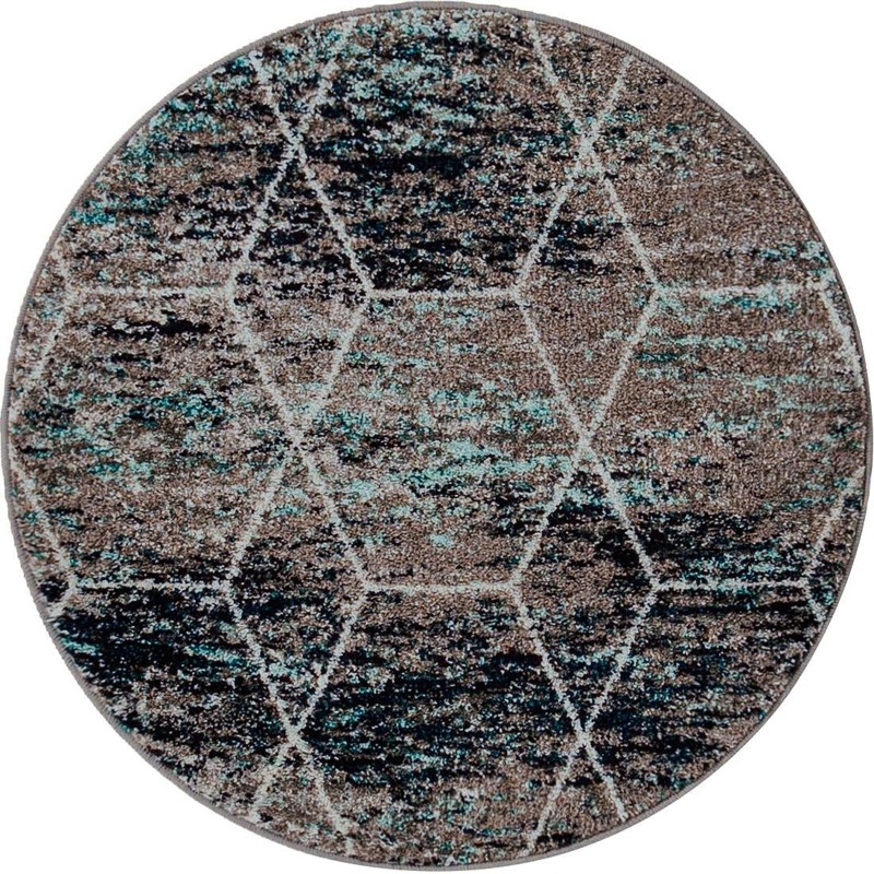 3' x 3' Galloway · Diamond rug