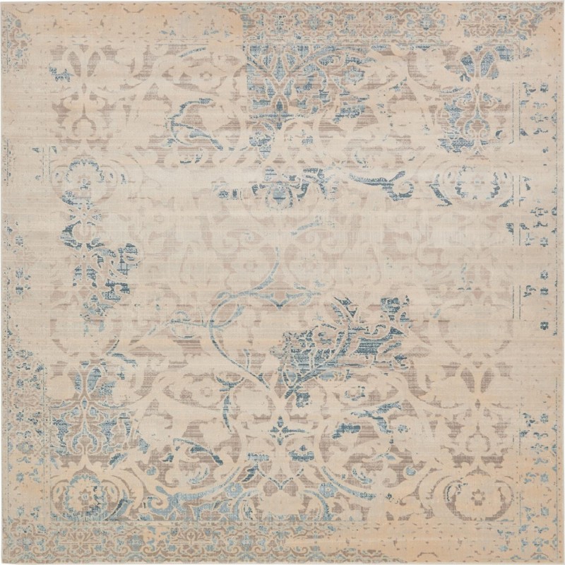 8' x 8' Mint · Border rug