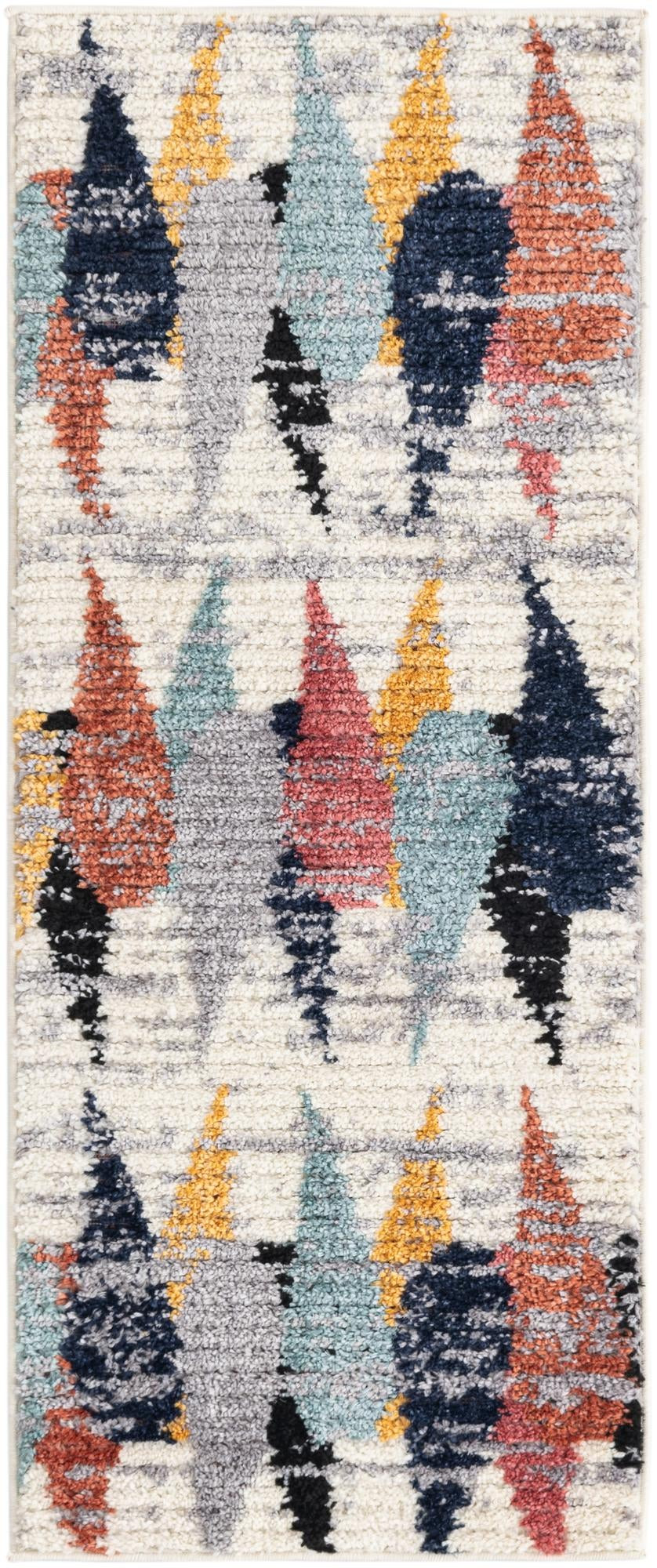 2' x 5' Petaluma · Abstract rug, ivory