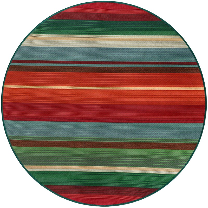 4' x 4' Lomax · Abstract Outdoor Rug