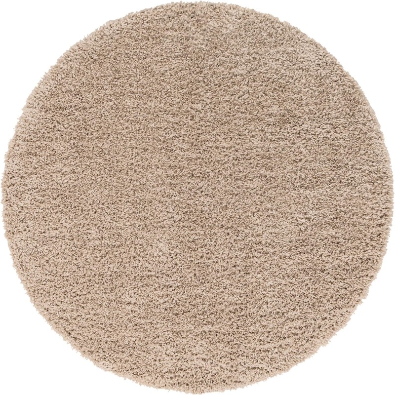 7' 10 x 7' 10 Dunham · Solid Shag Rug, beige