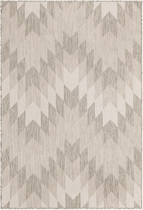 4' x 6' Morrell · Chevron Outdoor Rug, gray