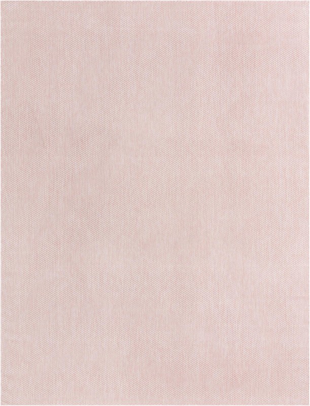 10' x 13' Fanshawe · Solid Outdoor Rug, whisper pink and ivory