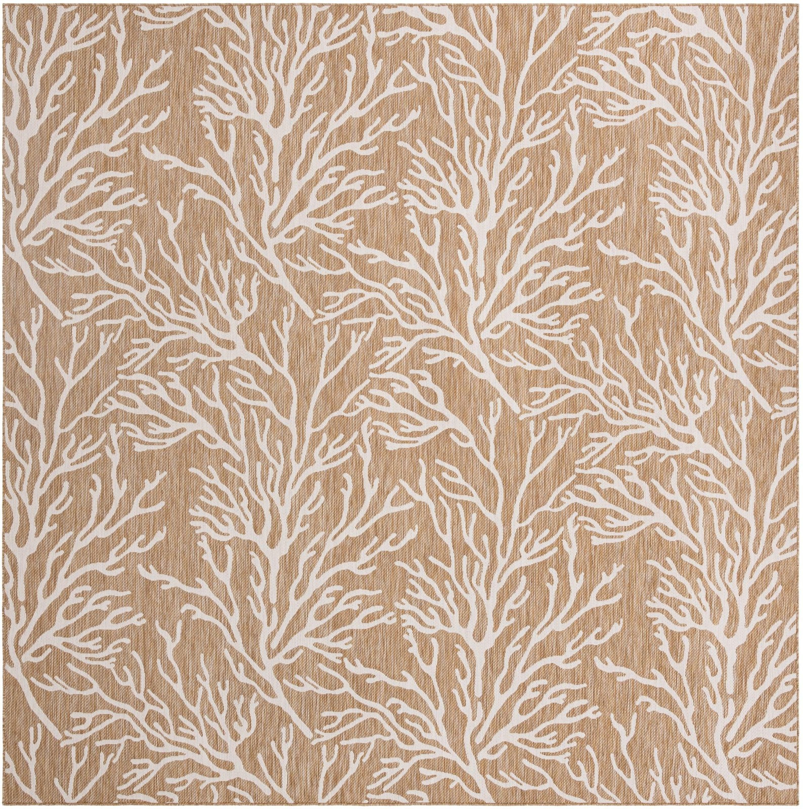 12' x 12' Northfield · Floral / botanical Outdoor Rug, taupe