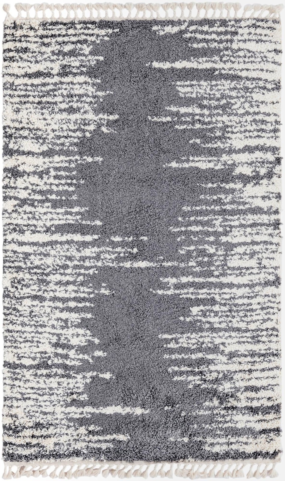 5' 3 x 8' Felton · Abstract Shag Rug, gray