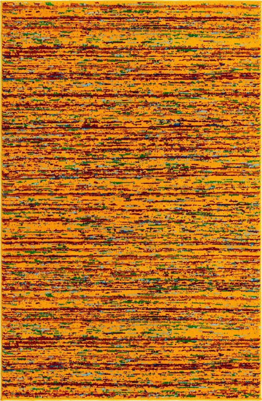 4' x 6' Thackeray · Lines rug, yellow