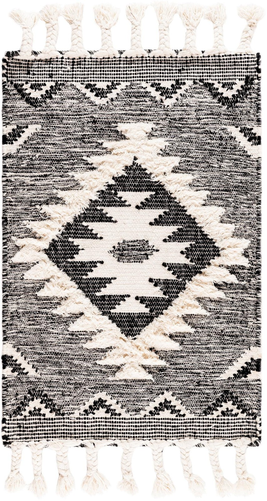 2' x 3' 1 Amaranth · Diamond Wool Rug, charcoal