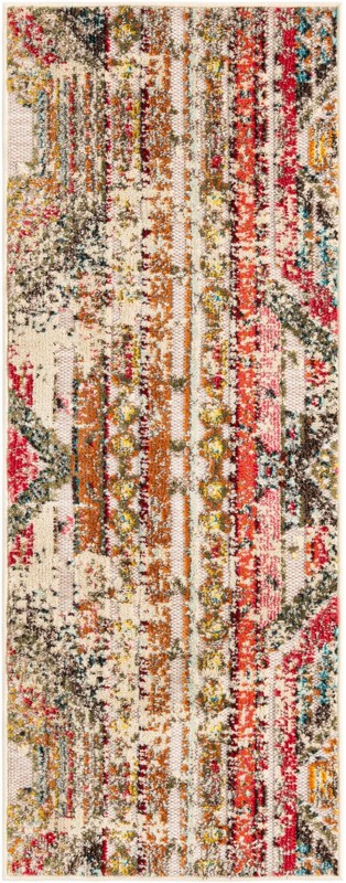 2' x 5' Cleary · Abstract Outdoor Rug, multi beige