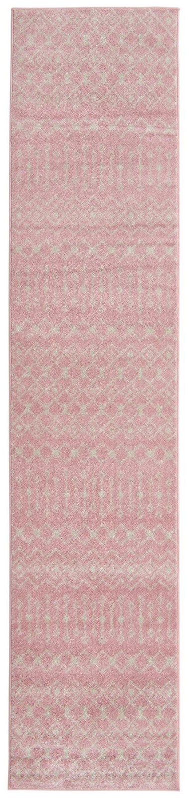 2' 7 x 12' Boswell · Diamond rug, pink