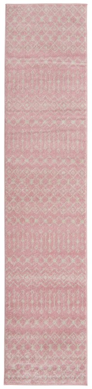 2' 7 x 12' Boswell · Diamond rug, pink