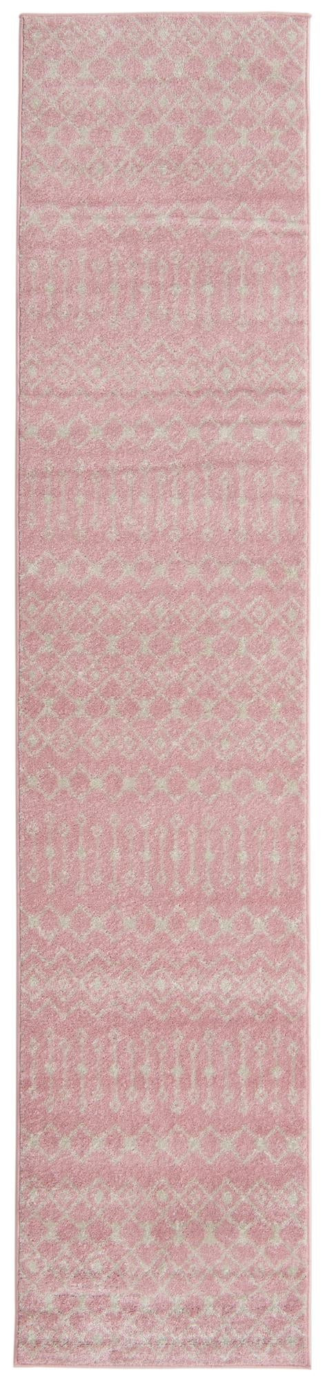 2' 7 x 12' Boswell · Diamond rug, pink