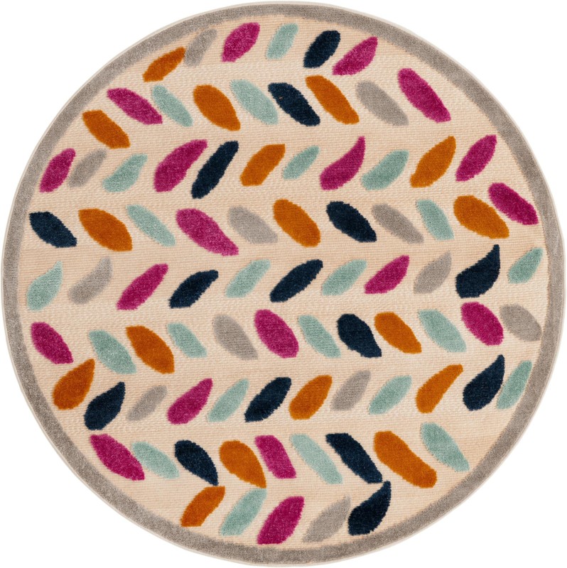 5' 3 x 5' 3 Boyd · Border Outdoor Rug, beige