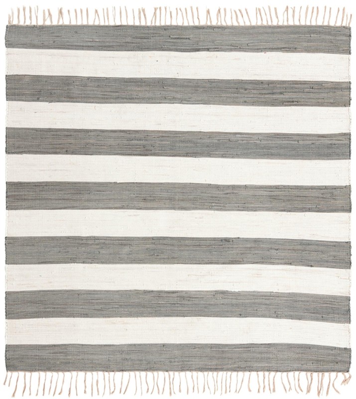 Flagstaff · Striped Chindi Rug, gray