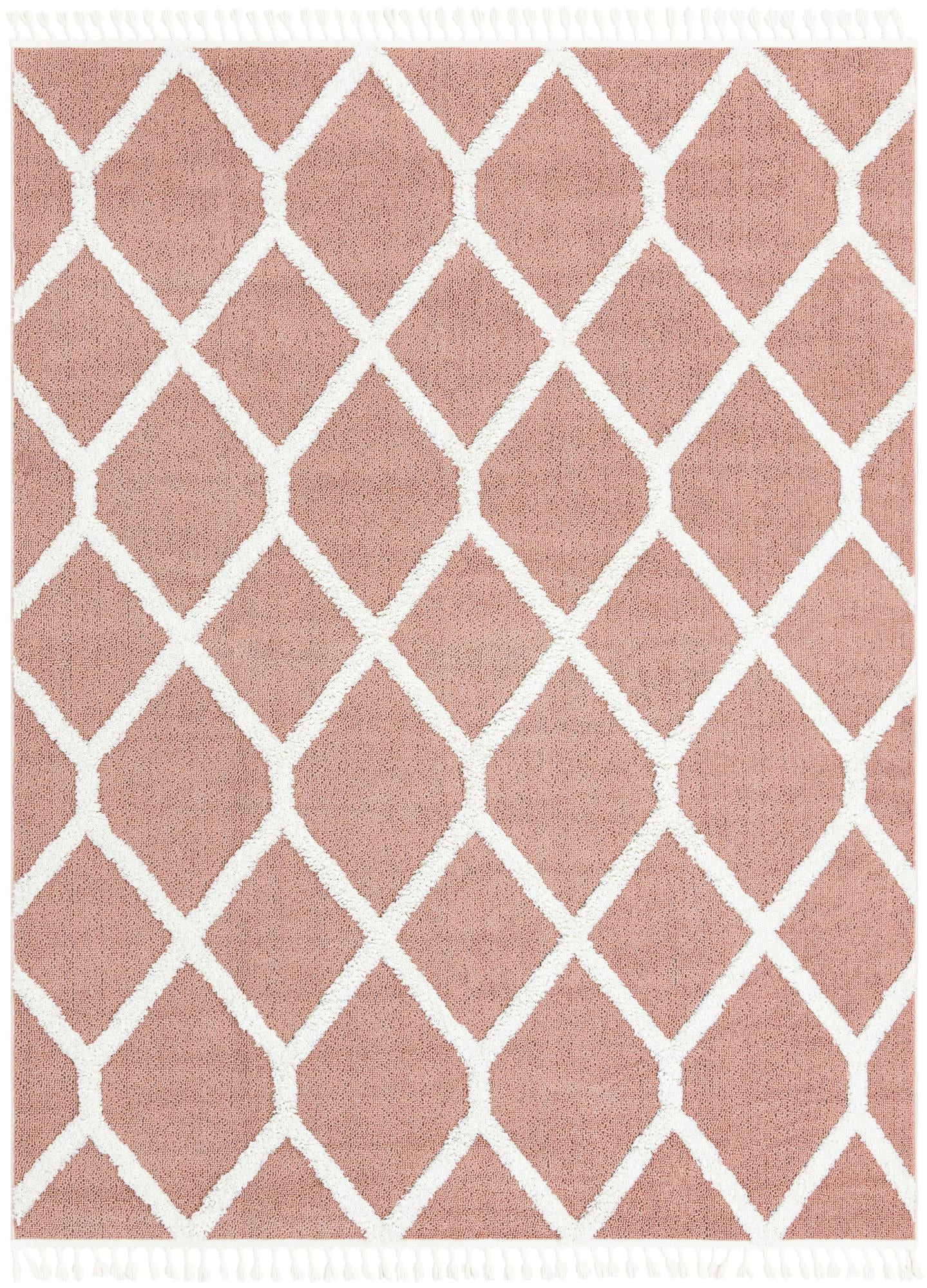 7' 10 x 10' Kirkwood · Diamond rug, pink