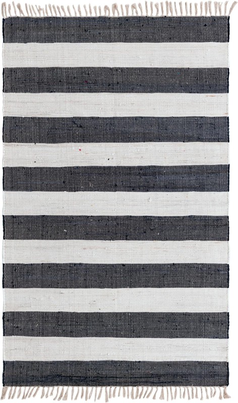 Flagstaff · Striped Chindi Rug, navy