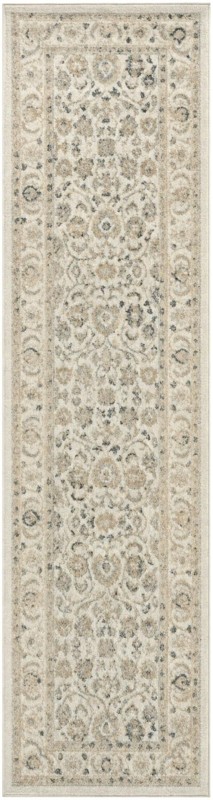 2' 7 x 10' Aspen · Border rug, ivory