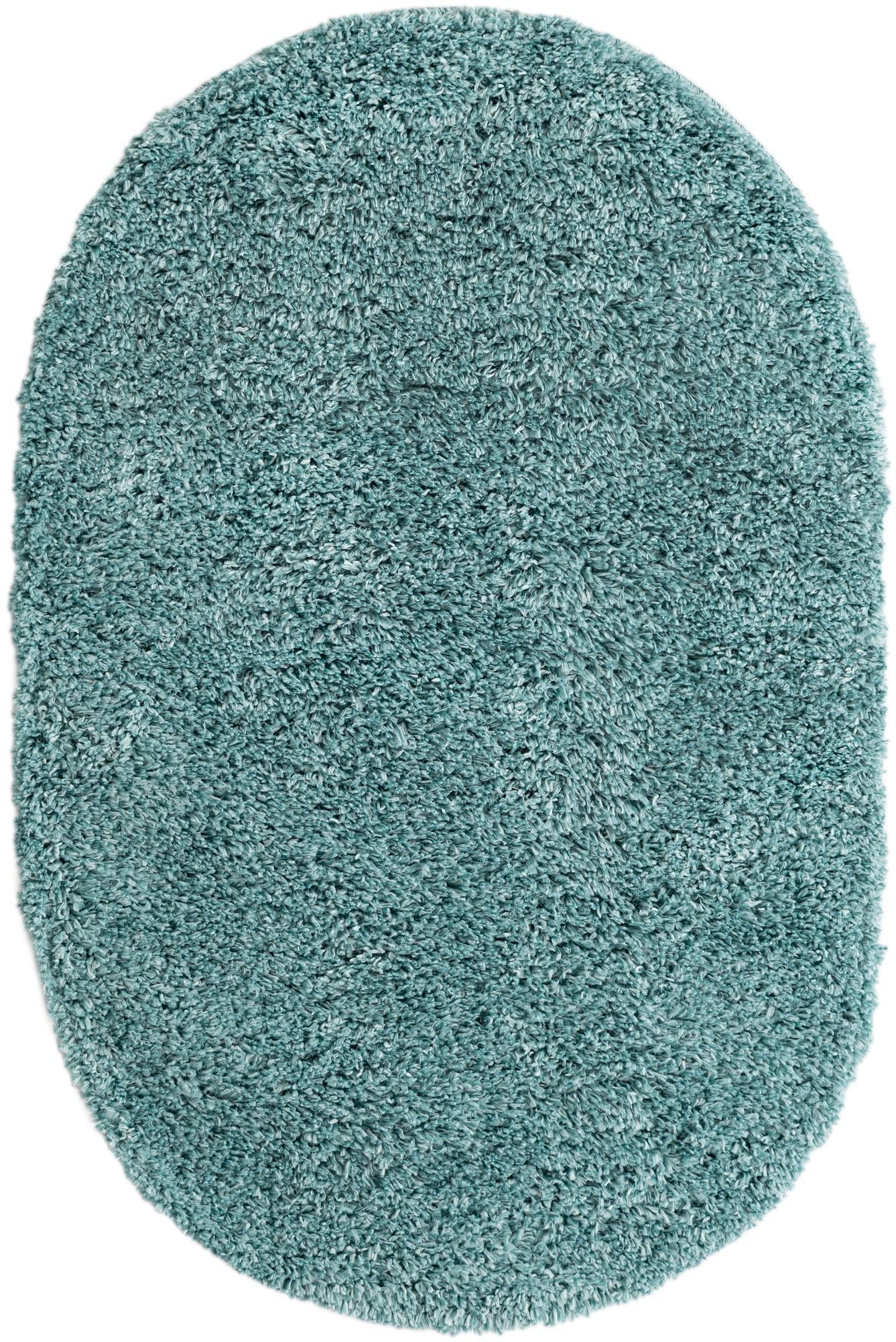 3' x 5' 3 Dunham · Solid shag rug, aqua