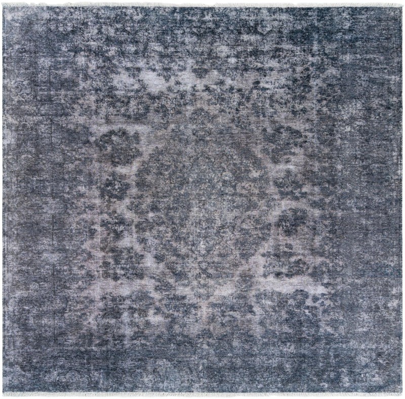 Tooley · Medallion rug, gray and blue