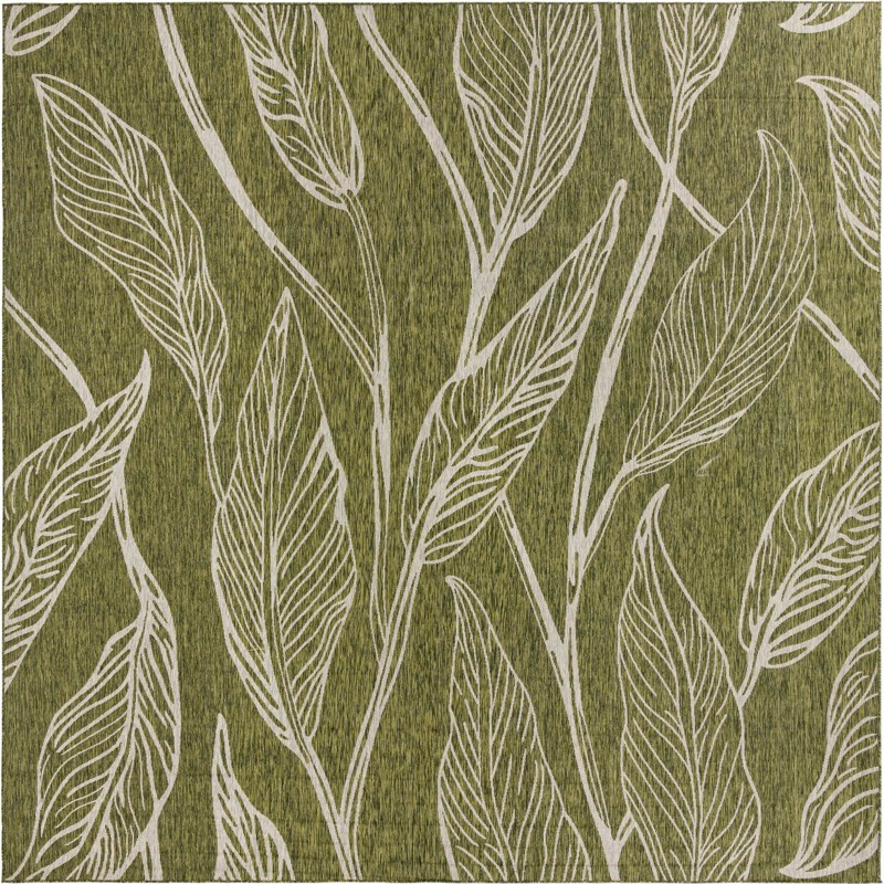 Milton · Floral / botanical Outdoor Rug, green