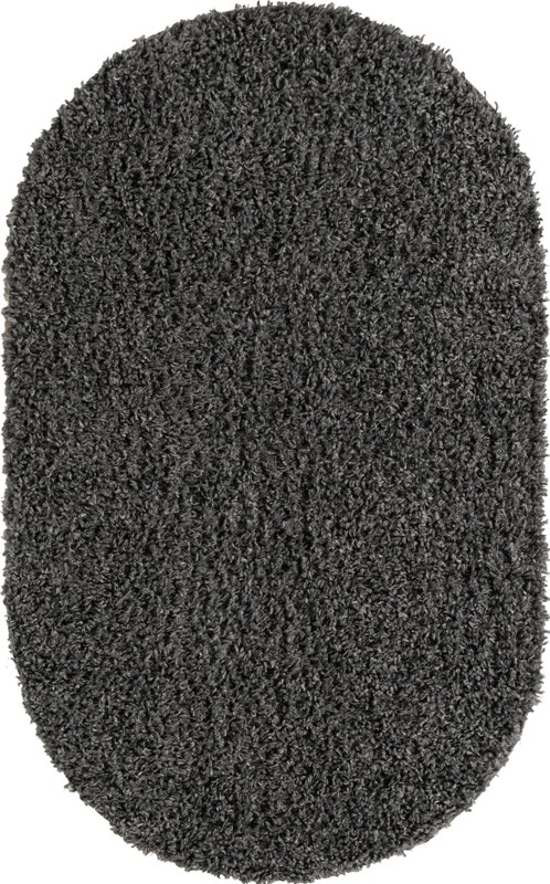 5' 3 x 8' Dunham · Solid shag rug, charcoal