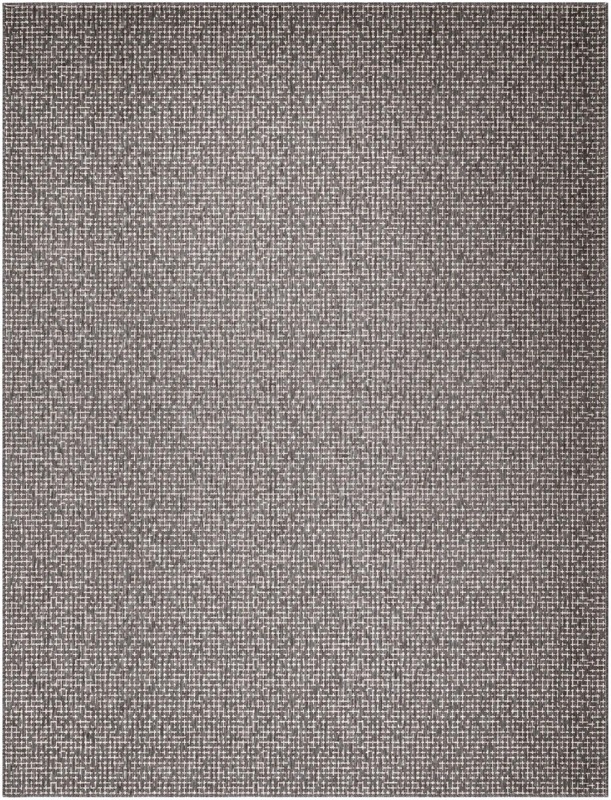Loam · Checkered Outdoor Rug, charcoal