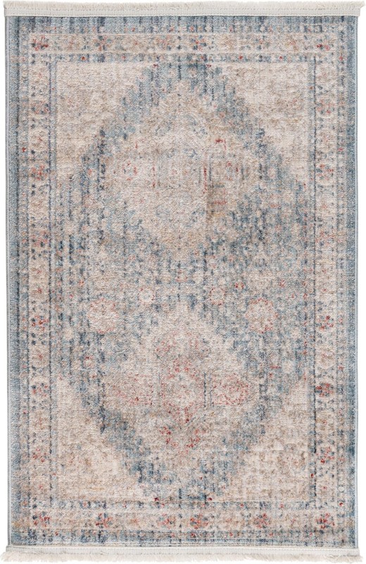 Harbin · Border rug, blue