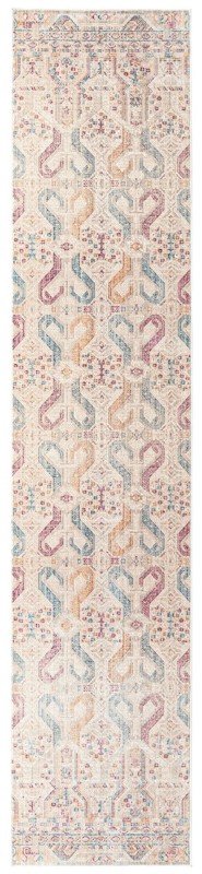 2' 6 x 12' Livingston · Tribal geometric rug, ivory and multi