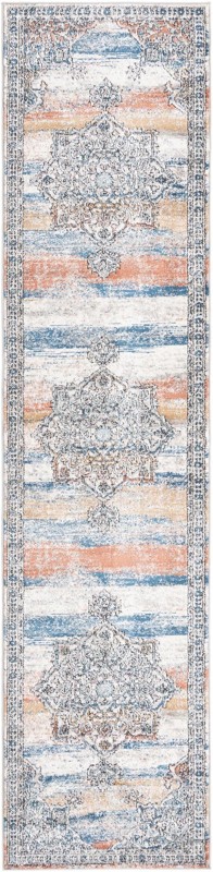 2' 7 x 12' Wade · Border rug, multi