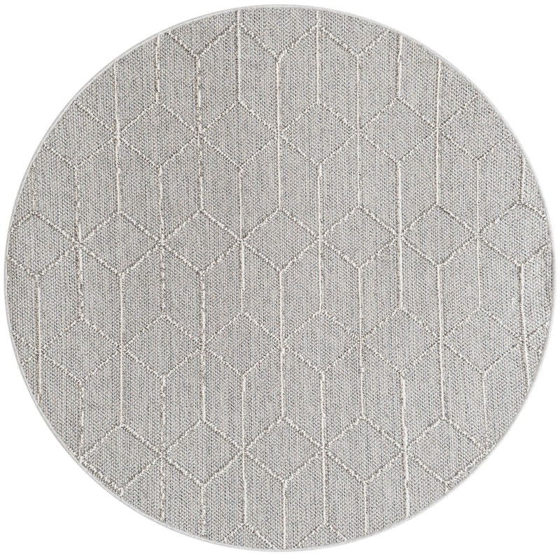 Jasper · Geometric Outdoor Rug, light gray