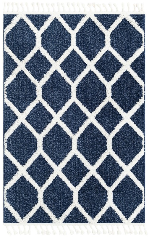 4' x 6' Kirkwood · Diamond rug, blue