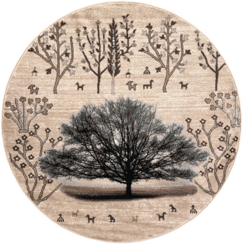 Kettle · Floral / botanical rug, beige