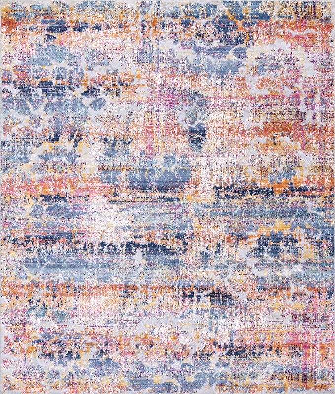 Kendall · Abstract rug, multi and terracotta