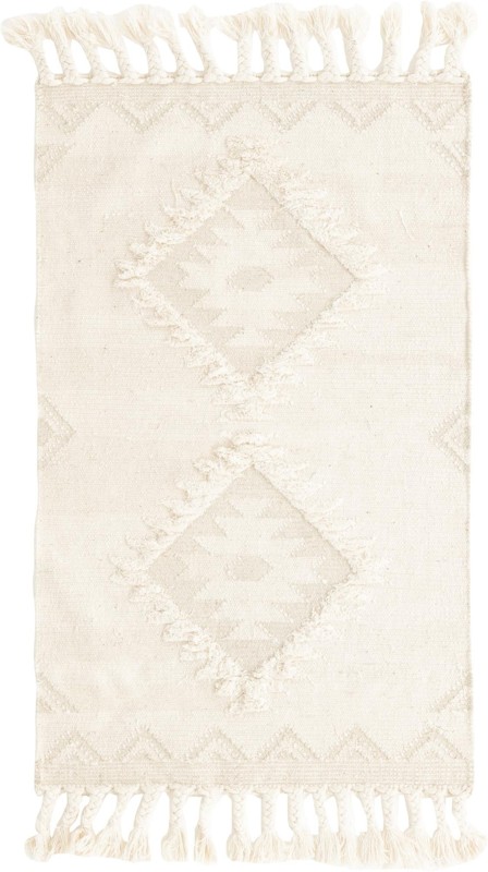 3' 3 x 5' 1 Amaranth · Diamond Wool Rug, ivory