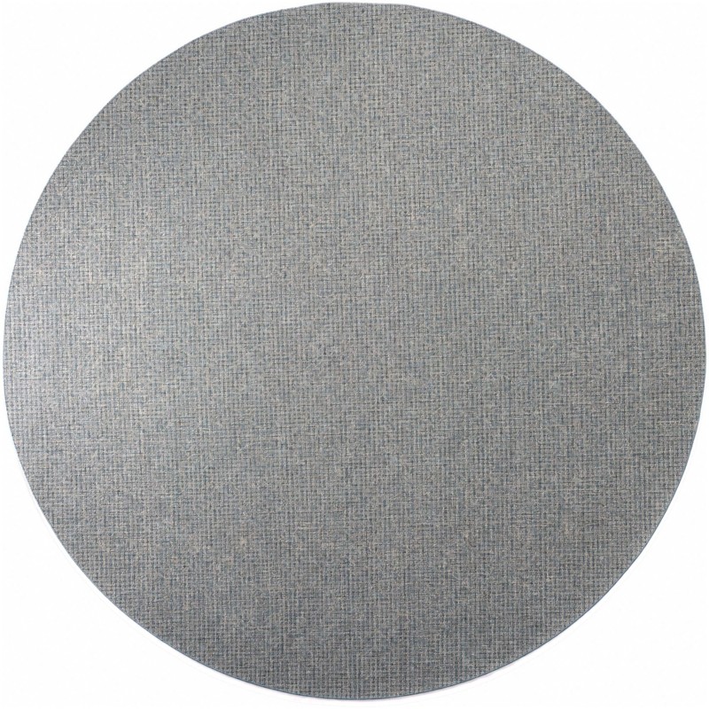 13' x 13' Loam · Grid Outdoor Rug, aqua blue