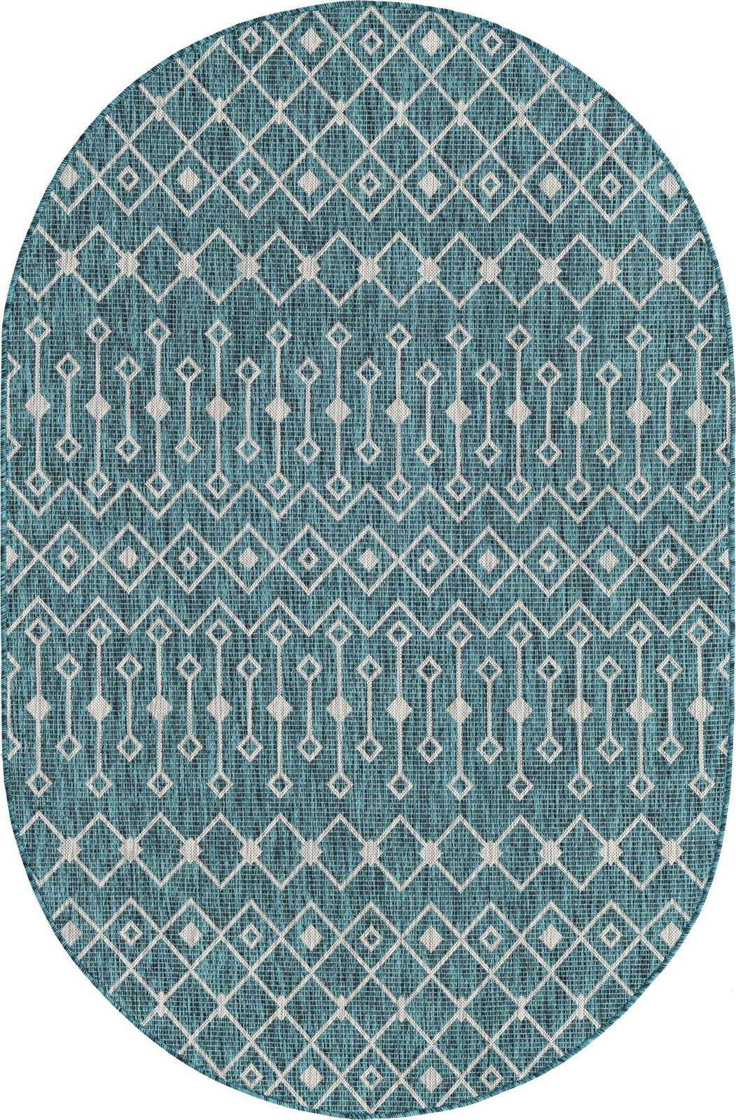 5' 3 x 8' Kearney · Diamond Outdoor Rug, teal