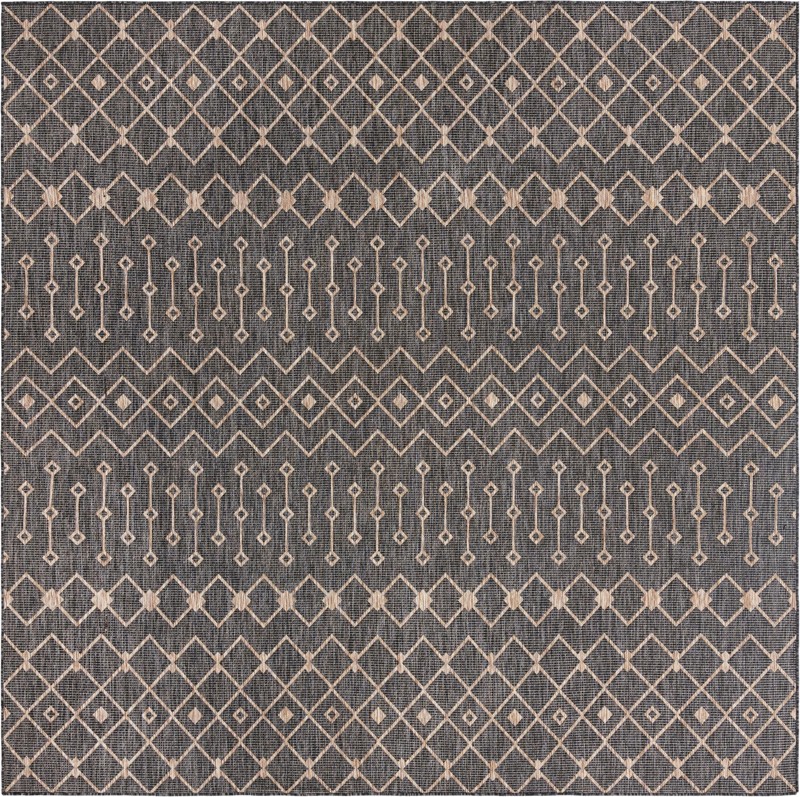Kearney · Chevron Outdoor Rug, charcoal