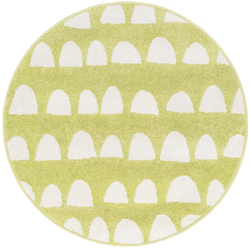 Halloran · Geometric rug, pastel green