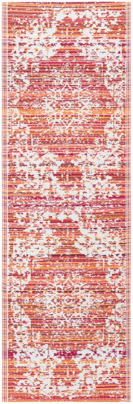 Millet · Border Outdoor Rug, red