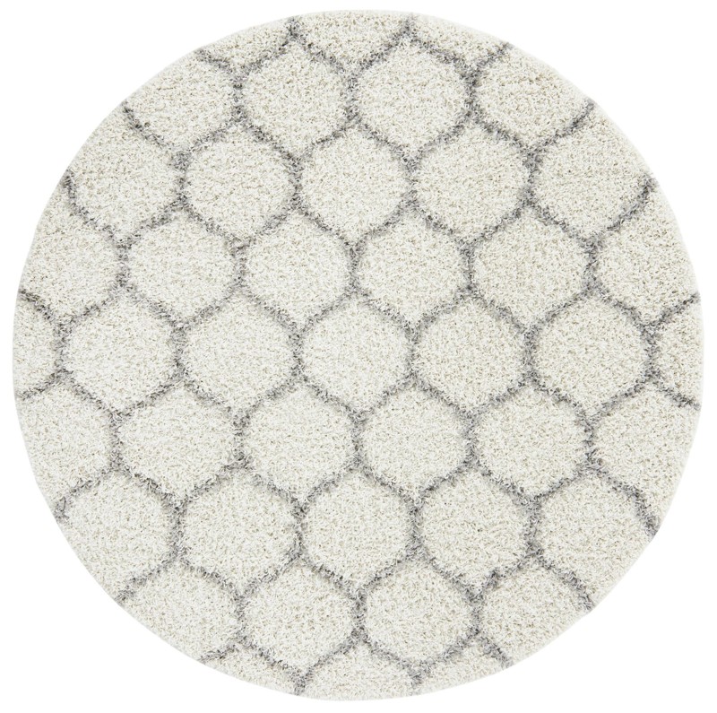 6' x 6' Barnett · Lattice Shag Rug, ivory
