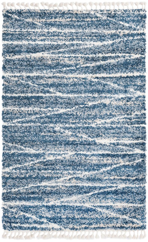 Edenton · Abstract Shag Rug, blue