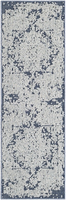 Cotter · Border Outdoor Rug, navy blue